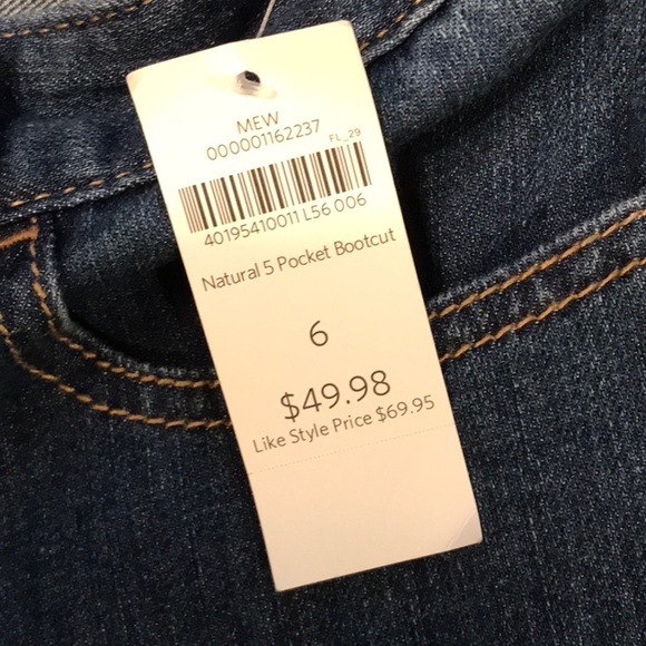 Cold water Creek Jeans size 6 NWT - Picture 4 of 5